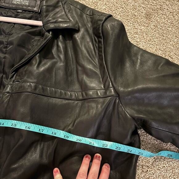 Men's Kenneth Cole Reaction 100% Leather Jacket XL - Picture 9 of 10